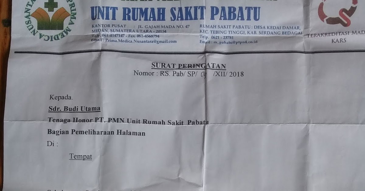 WADUH....Rumah Sakit Prima Medika Nusantara Berbuat Semenamena