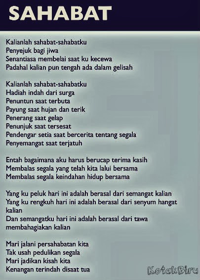 Puisi Persahabatan Indah 1001 Kumpulan Puisi Terbaik