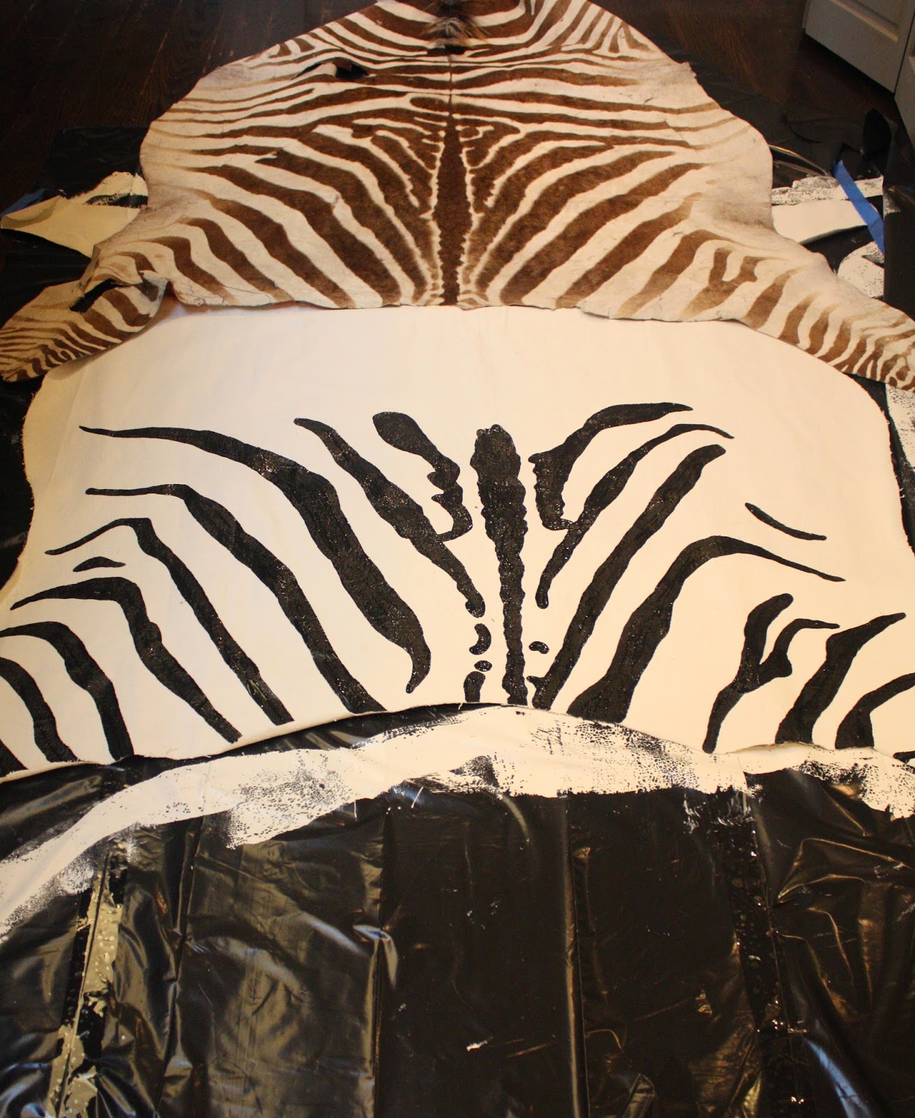 My Sweet Savannah 15 DIY faux zebra rug{thrifty thursday}