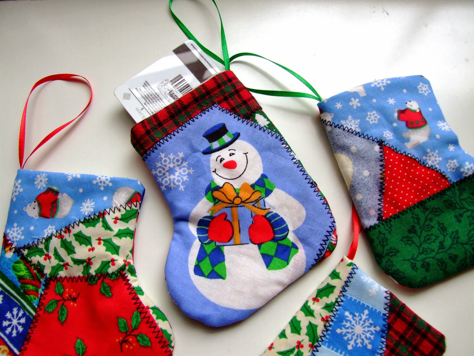 Intricate Handiwork Handmade Gifts Patchwork christmas stockings made in USA