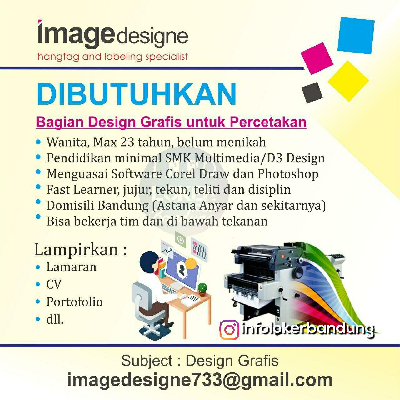 Lowongan Kerja Design Grafis Image Designe Bandung Desember 2018
