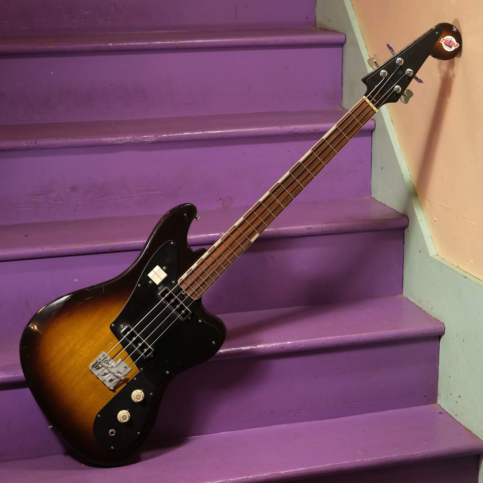 Back in the Shack 1960s Teisco EB200 Electric Bass Guitar