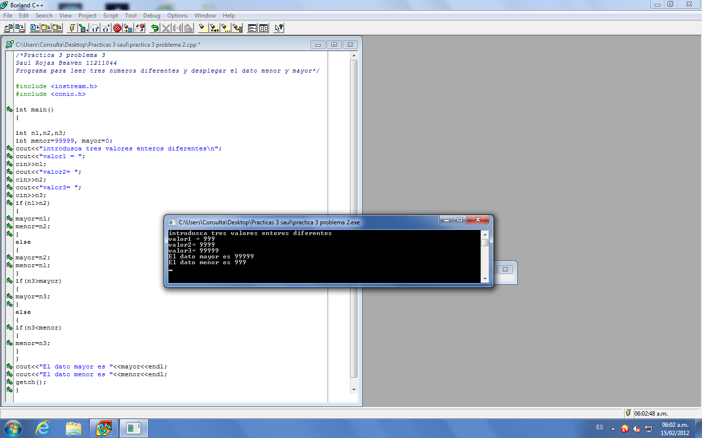 Programacion Estructurada: Practicas 3