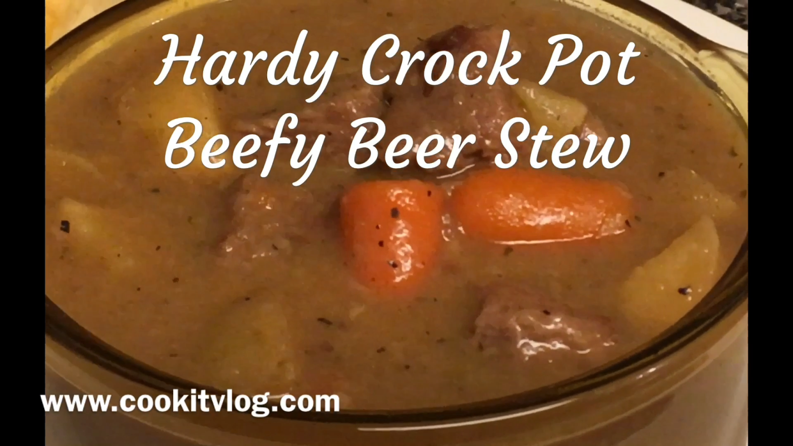 Hardy Crock Pot Beefy Beer Stew Recipe
