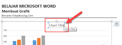 Klik Chart Title untuk Mengganti Judul Grafik