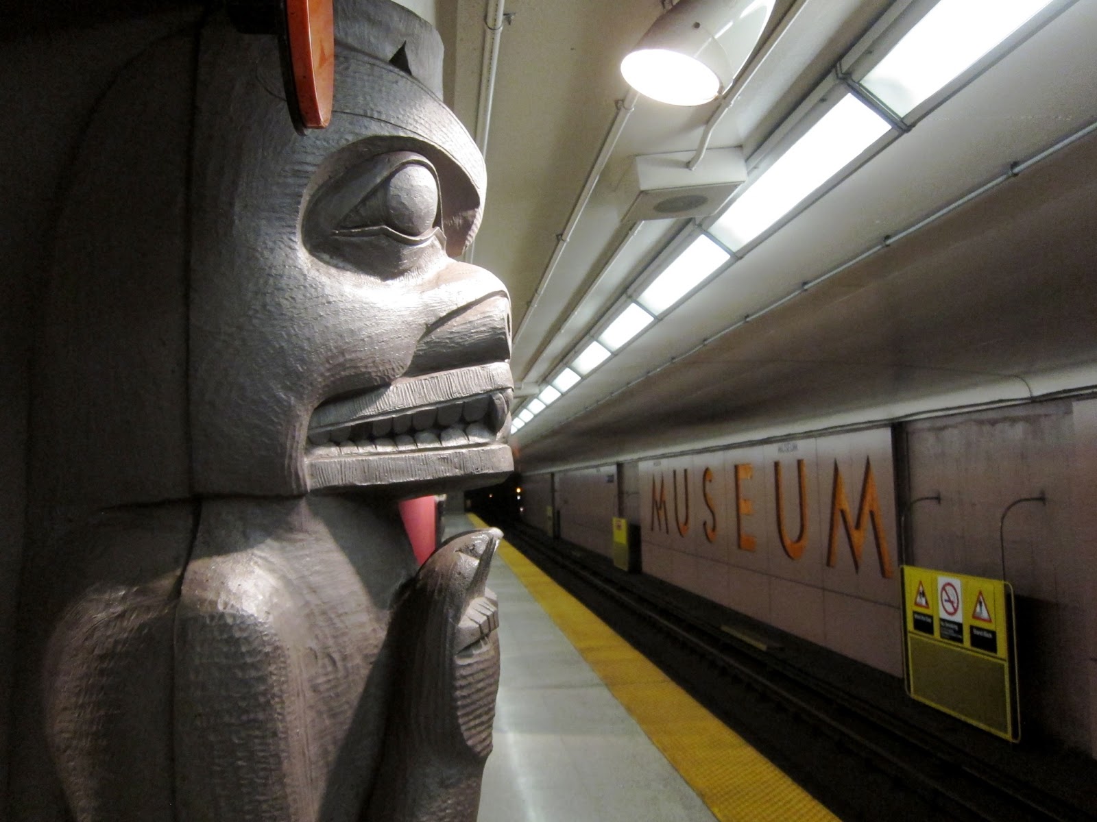 Museum station platform view