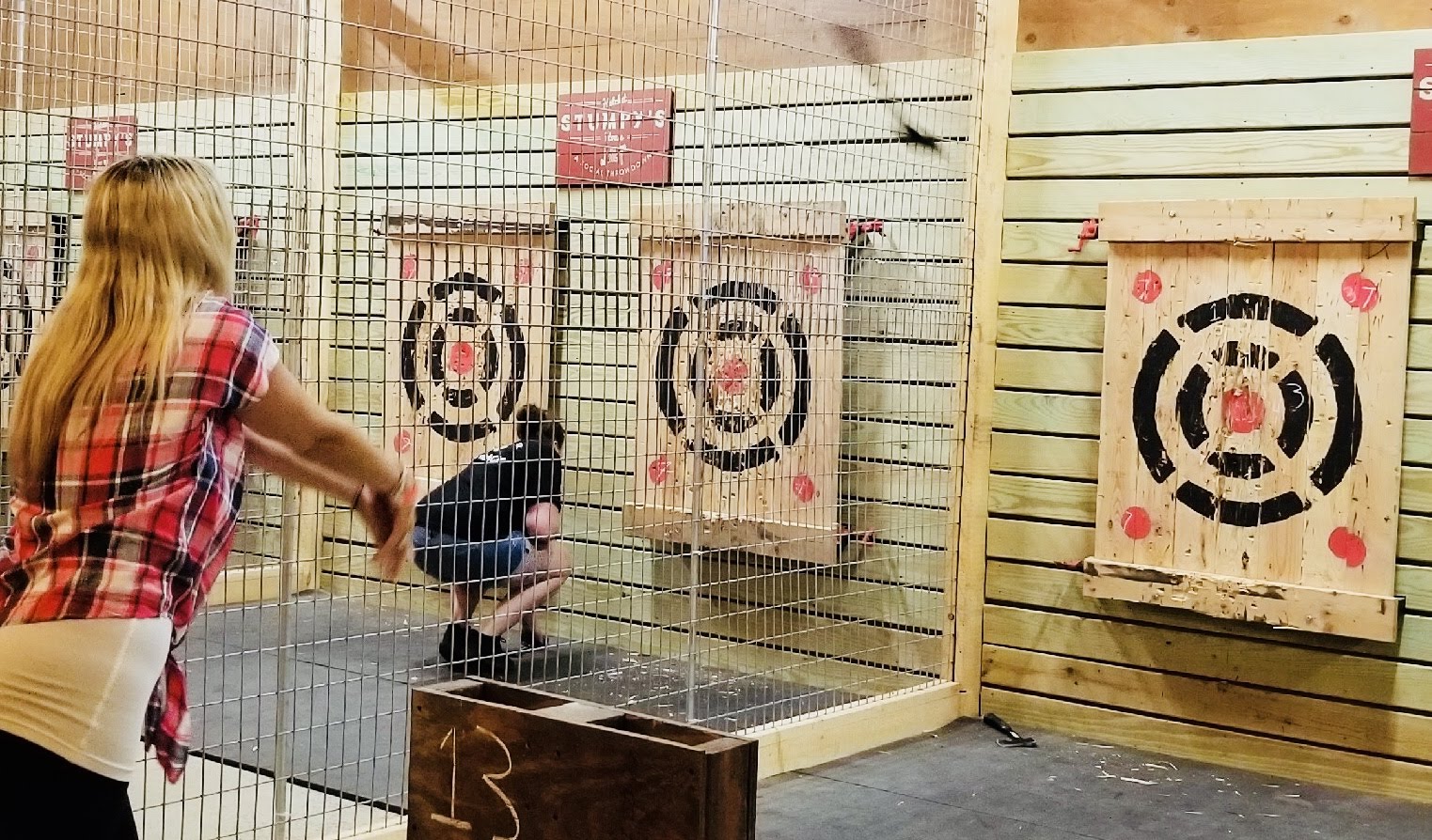 Hatchet Throwing In New Jersey Visiting Stumpy's Hatchet House Green