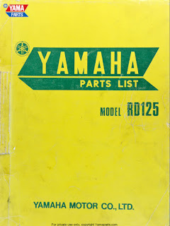 Yamaha RD125 / AS3 Parts manual 1973
