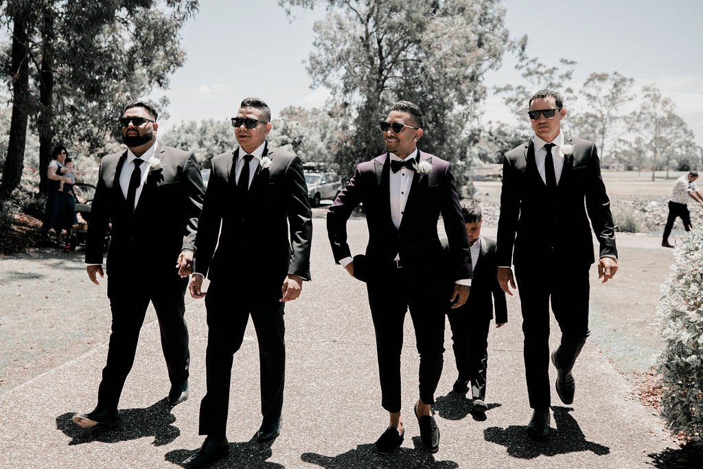 brooke and liam's white and gold wedding | to the aisle gold coast Dahlia and Grace Photography and Film weddings gold coast australia bridal gowns florals venue
