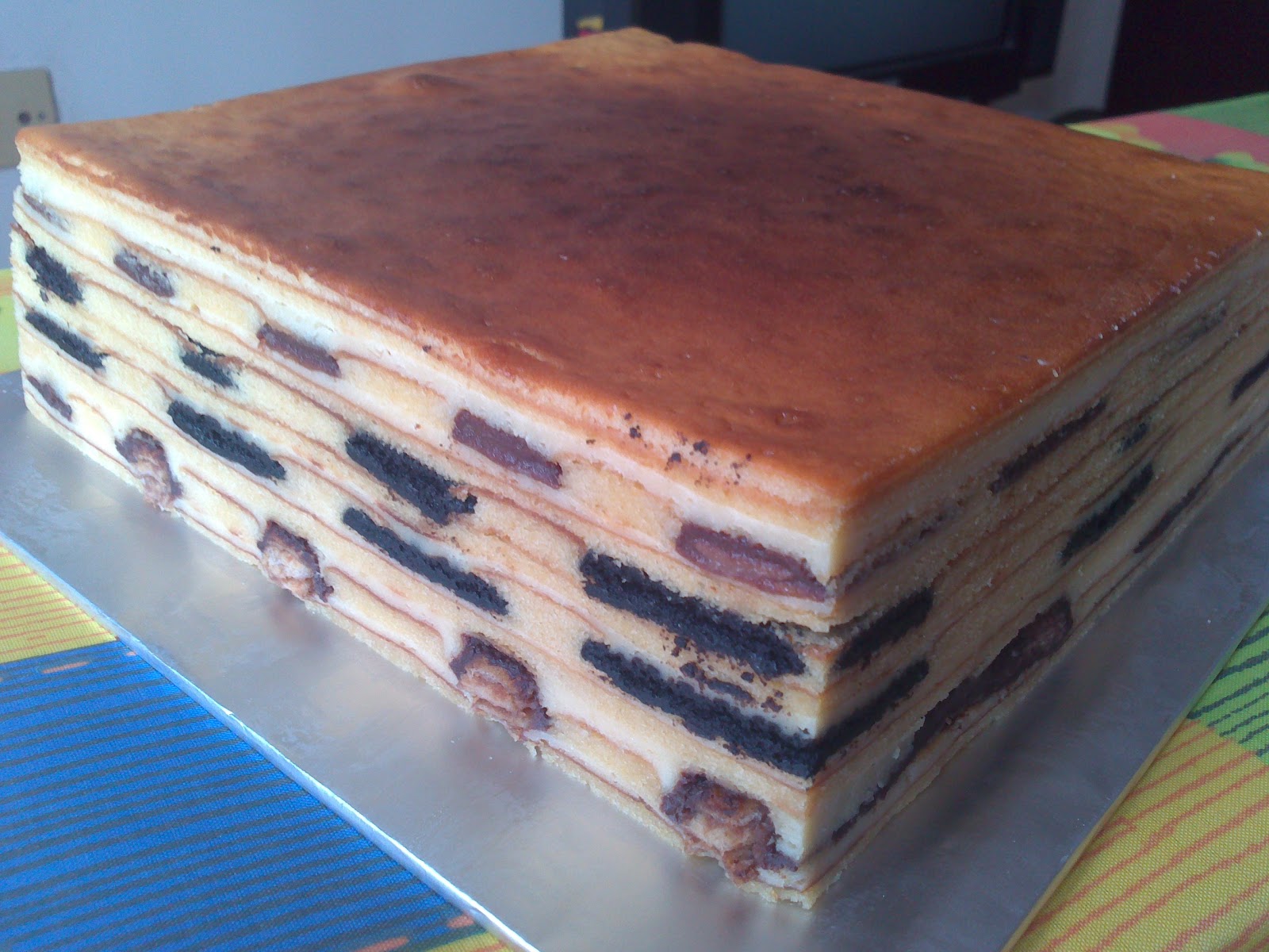 Mentega Keju Cakes House: Resepi Kek terbaru. Kek LaPis Azura