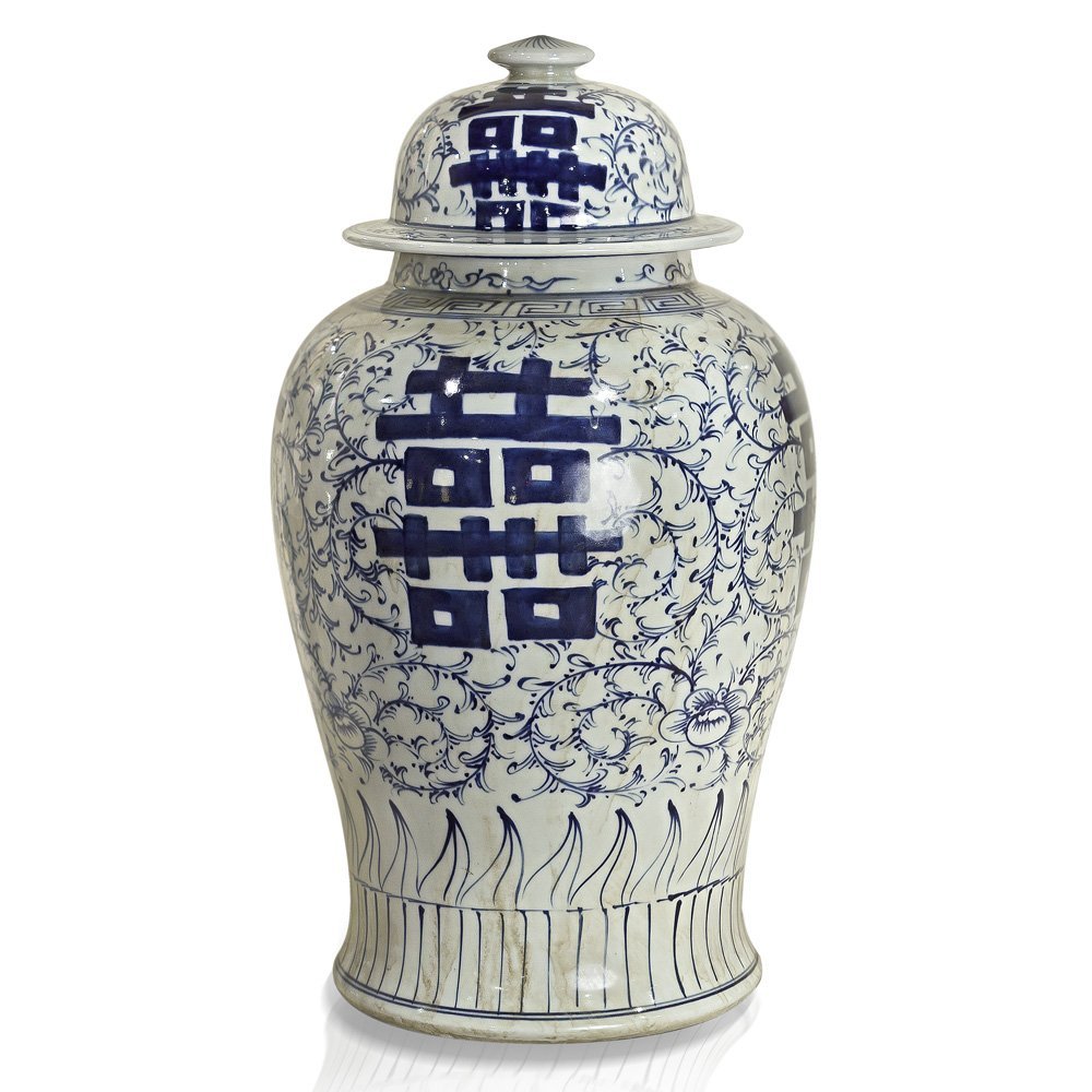Color Outside the Lines Blue and White Chinoiserie Jars for Cheap!