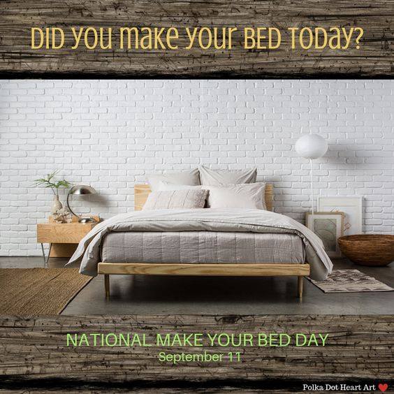 National Make Your Bed Day