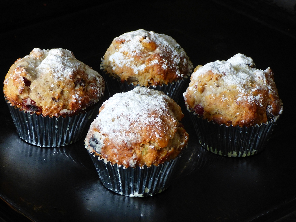 Quarkstollen-Muffins mit Marzipan | In der Weihnachtsbäckerei