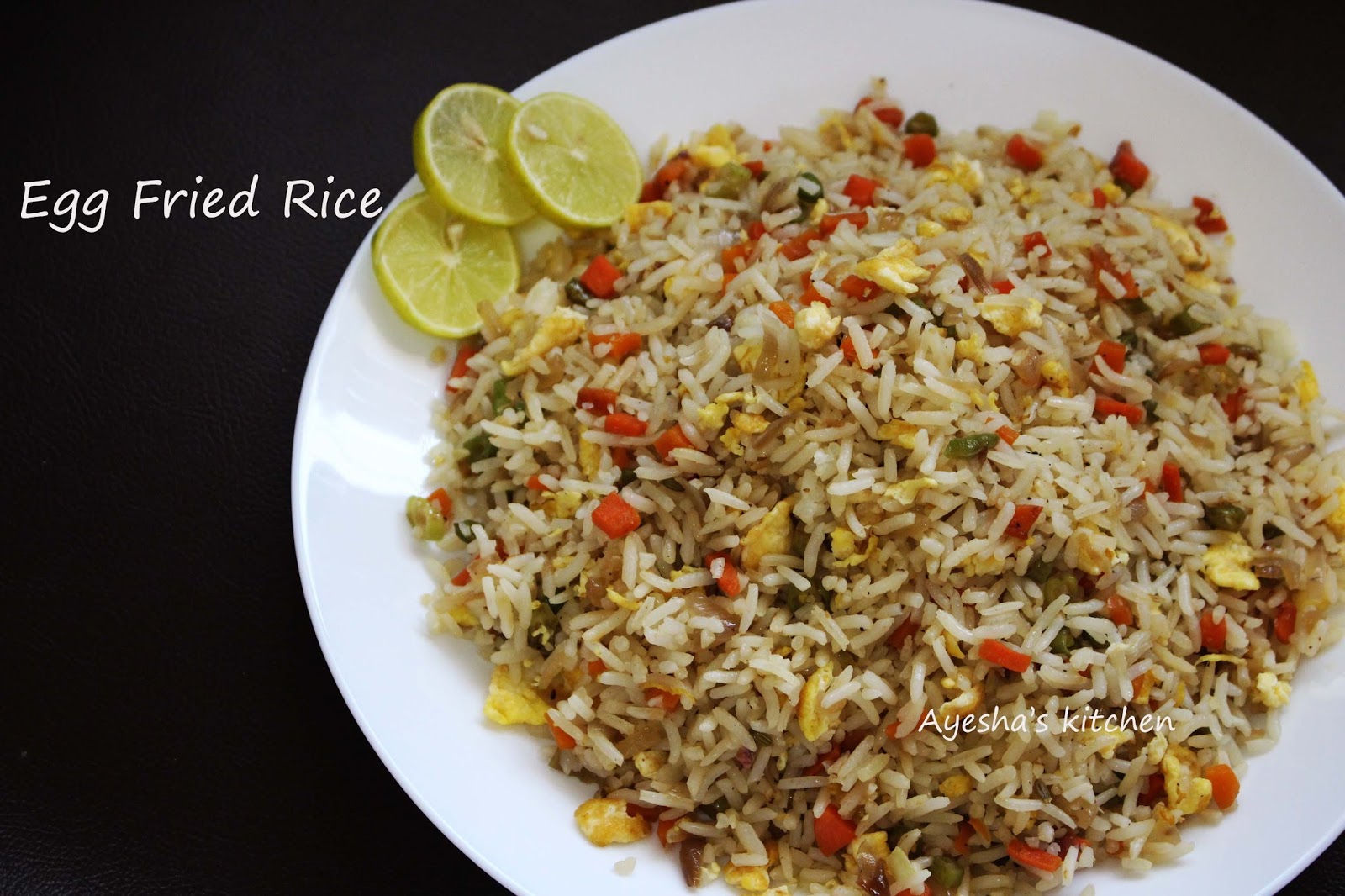 EGG FRIED RICE RECIPE - QUICK RICE RECIPES