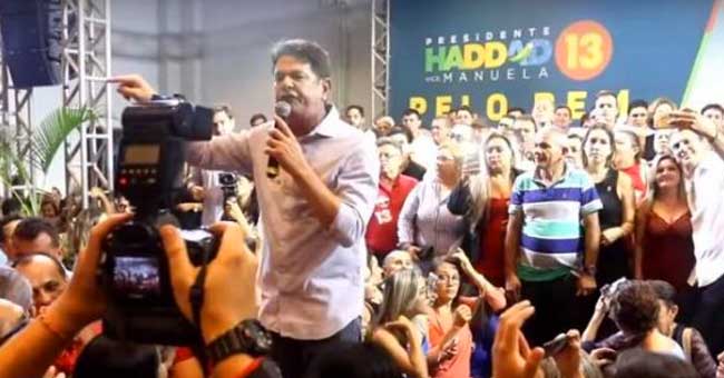 Em ato pró-Haddad, Cid Gomes diz que PT 'criou Bolsonaro' e 'perderá feio'; vídeo