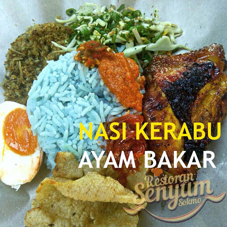 Nasi Kerabu Ayam Bakar Madu Dan Gulai Kawah Pantai Timur Di Restoran Senyum Sokmo Gm Klang Travel Eat Lifestyle Blog