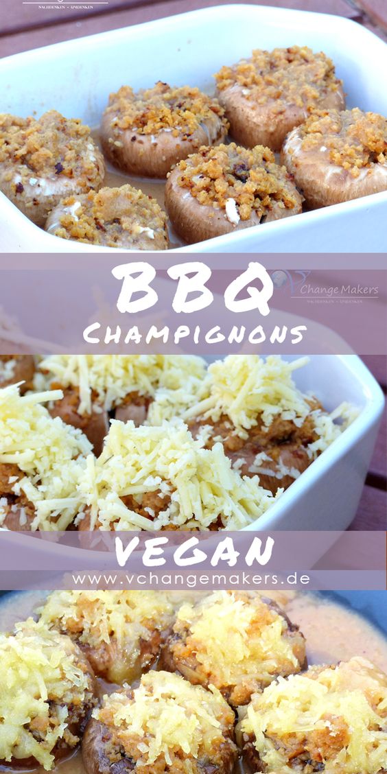 Wie ihr im vorherigen Rezept schon erfahren habt, war ich so neugierig auf die Fleischalternative Moodley Manor More-ish Mince (Hack ähnlich), dass ich nach den Wraps direkt noch ein weiteres Rezept ausprobieren musste und zwar BBQ Champignons gefüllt mit Hack und natürlich ordentlich mit Käse von Bio Veg überbacken. Seht nun wie sie geworden sind: Wie ihr im vorherigen Rezept schon erfahren habt, war ich so neugierig auf die Fleischalternative Moodley Manor More-ish Mince (Hack ähnlich), dass ich nach den Wraps direkt noch ein weiteres Rezept ausprobieren musste und zwar BBQ Champignons gefüllt mit Hack und natürlich ordentlich mit Käse von Bio Veg überbacken. Seht nun wie sie geworden sind: