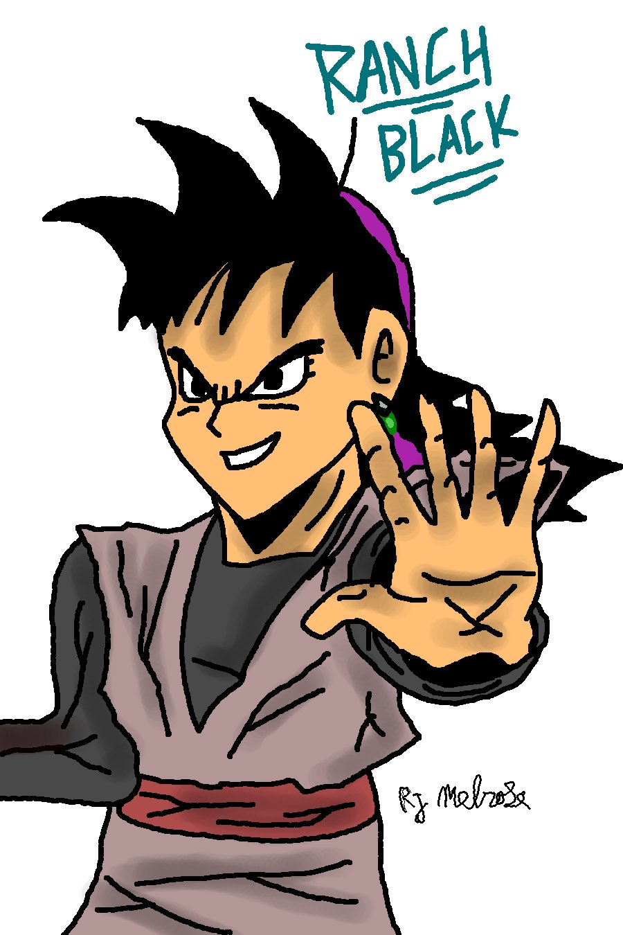 Ryan Melrose Comixs Dragon Ball R R Fan Art Ranch Black