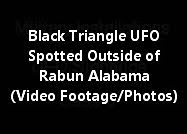 Black Triangle UFO Spotted Outside Of Rabun Alabama (Video Footage/Maps/Photos)