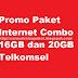 Promo Paket Internet Combo 16GB dan 20GB Telkomsel