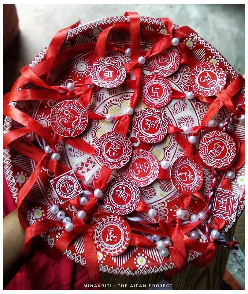 Aipan rakhi by Meenakshi
