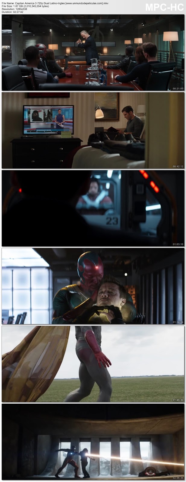 Capturas de la película.