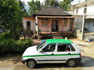 Boarding the " SHARED TAXI " at Nongriat village to Shillong.