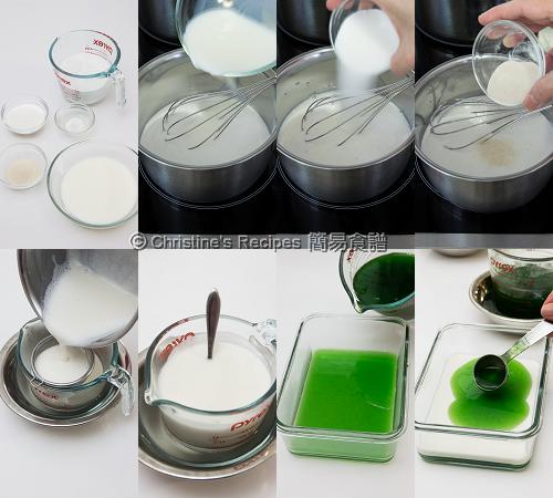How To Make Pandan-Coconut Layered Agar Jelly02