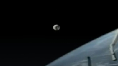Spherical craft flew past the ISS and Shuttle without a care in the erm... world.