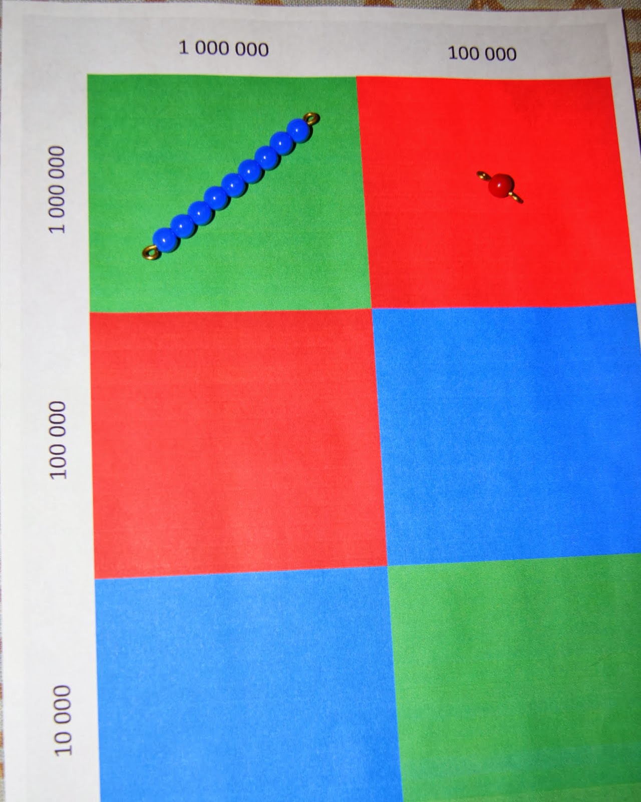 Montessori Decimal Checker Board Printable Package "Making Montessori