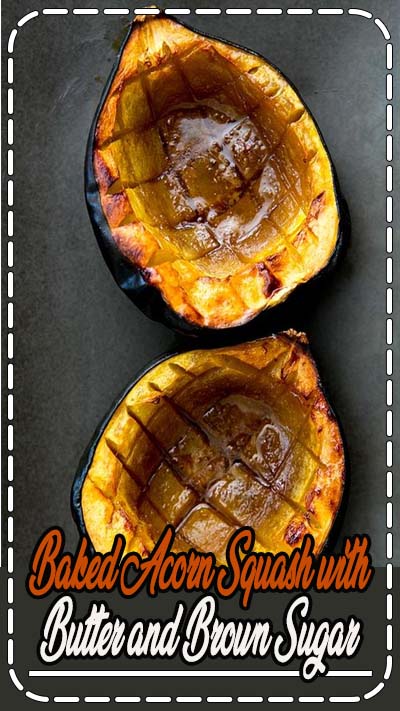 Classic Baked Acorn Squash ~ Easy baked acorn squash recipe, perfect for the fall. Squash is cut in half, insides scooped out, then baked with a little butter, brown sugar, and maple syrup. ~ SimplyRecipes.com