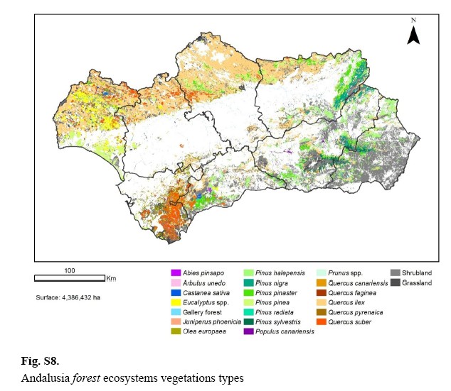 CURIOSO POR NATURALEZA MAPAS. BOSQUES DE ANDALUCÍA. TIPOS Y VALOR ECOSISTÉMICO CURIOSO POR NATURALEZA MAPAS. BOSQUES DE ANDALUCÍA. TIPOS Y VALOR ECOSISTÉMICO