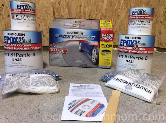Create With Mom: Our Garage transformation using Rust-oleum Epoxy