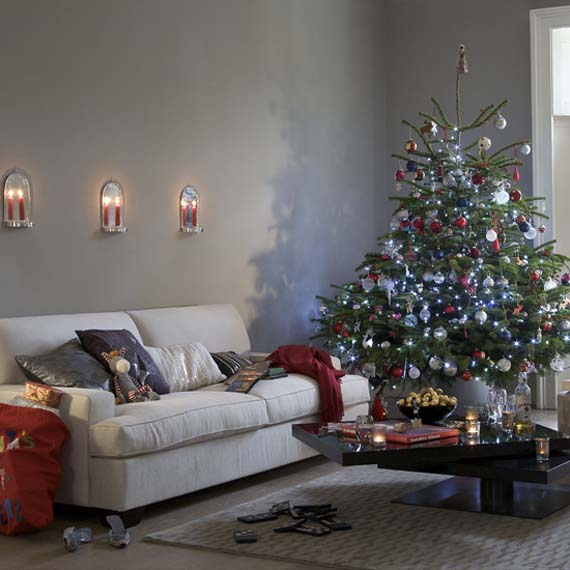 Ideas para decorar, diseñar y mejorar tu casa.: Decorar salas en Navidad