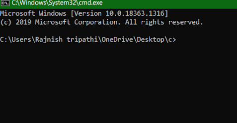 How to run c program in command prompt (cmd)