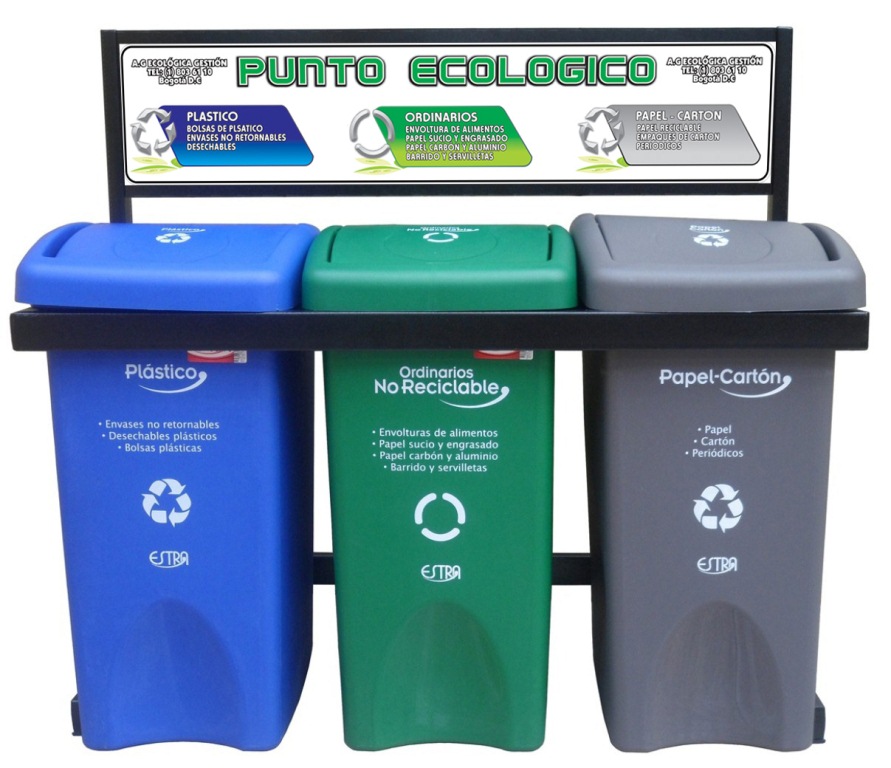 colores canecas basura