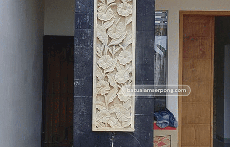 relief batu alam dinding