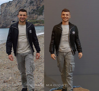 action figure personalizzata da foto ritratto statuetta realistica orme magiche orme magiche