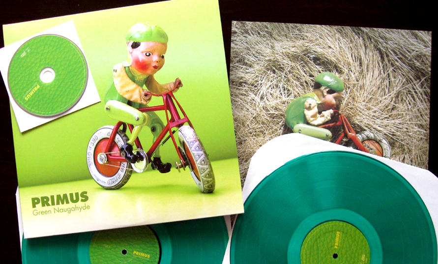 unboxing vinyl Primus Green Naugahyde