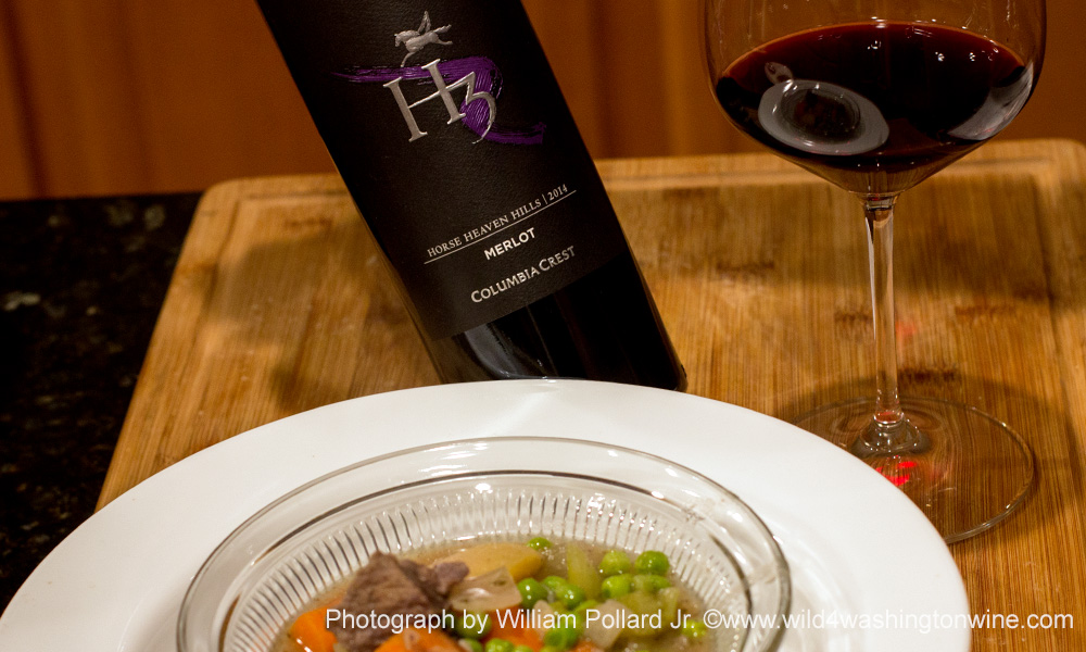 Delicious Lamb Stew Paired with H3 Merlot, Recipe Included