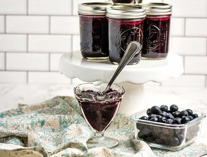 Low Sugar Blueberry Jam for Canning Recipe - Homesteading in Ohio