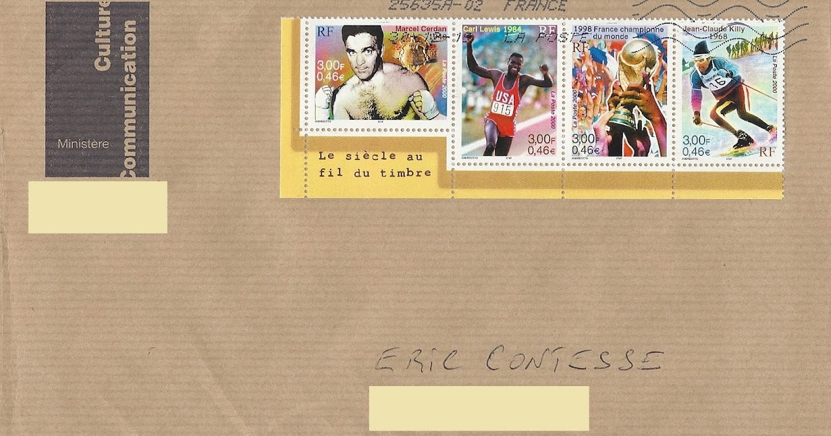 Le Siecle Au Fil Du Timbre Sport Mon Blog Timbré: "Le Siècle au fil du timbre - Sports 2000" stamps on