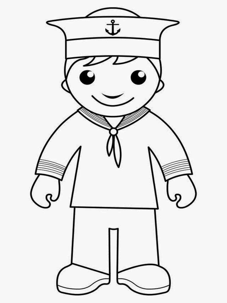 Sailor Hat Coloring Sheets Coloring Pages