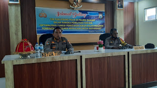 Wakapolres Pangkep Terima Kunjungan Tim Puslitbang Polri, Begini Tujuannya