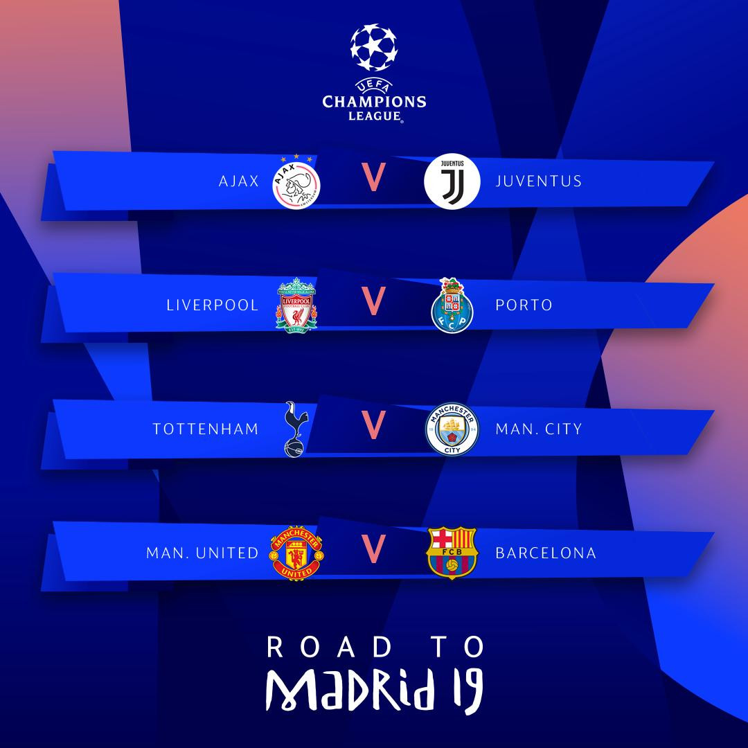 fixtures of uefa champions league 2018
