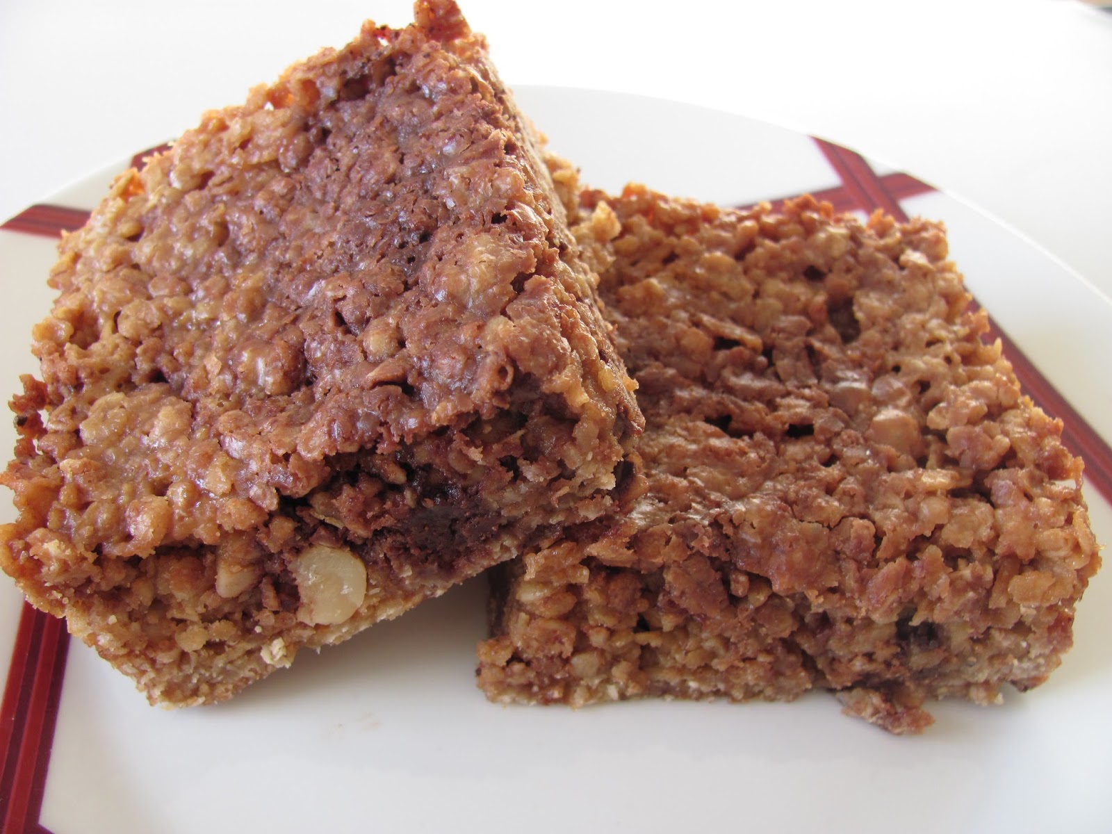 Mainly Baking Salted Caramel Flapjacks, with Chocolate and Hazelnuts