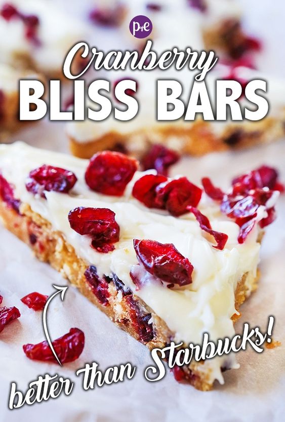Starbucks Cranberry Bliss Bars (Copycat Easy Recipe and DIY Tips