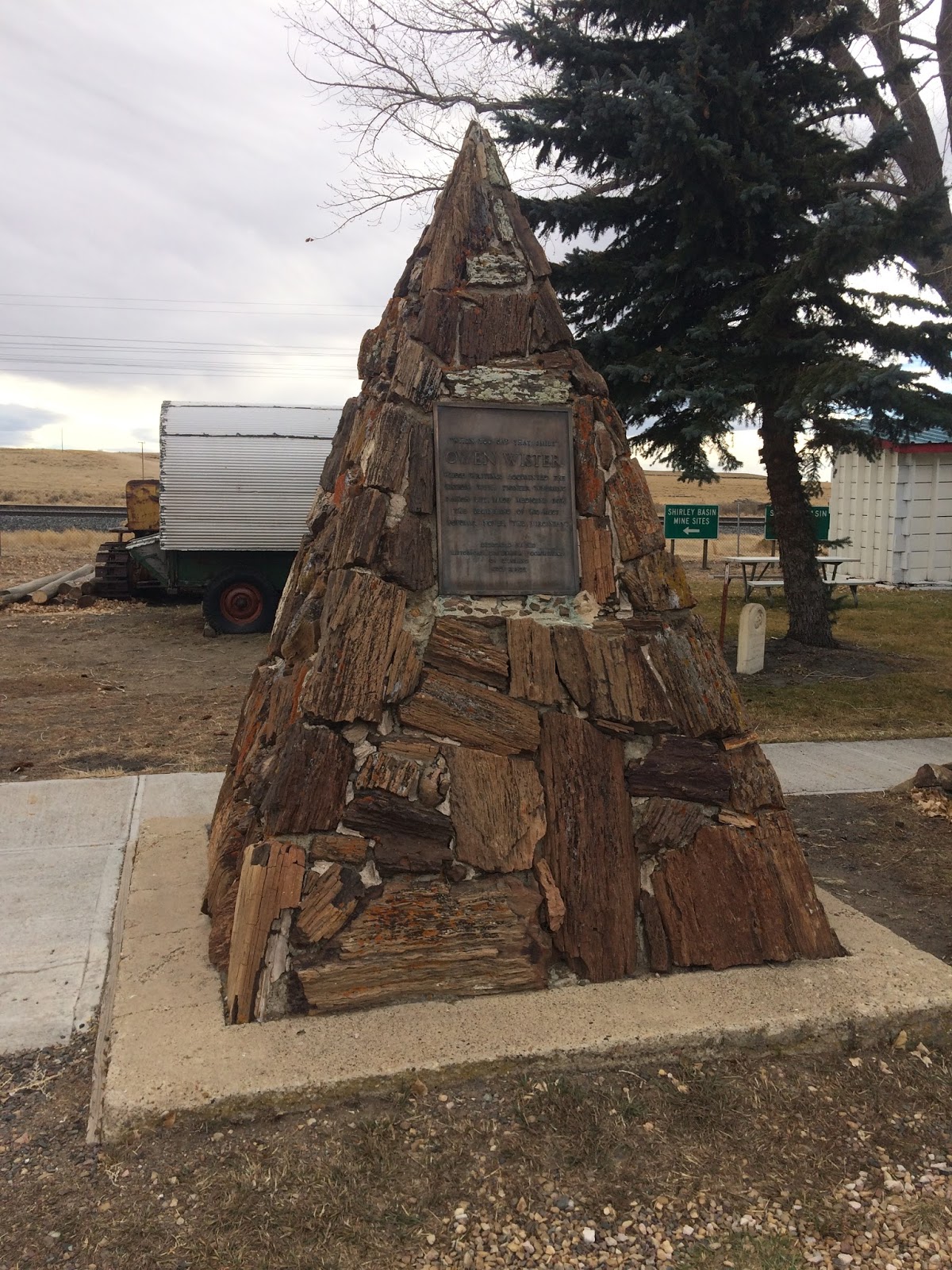 Some Gave All Owen Wister Monument, Medicine Bow Wyoming