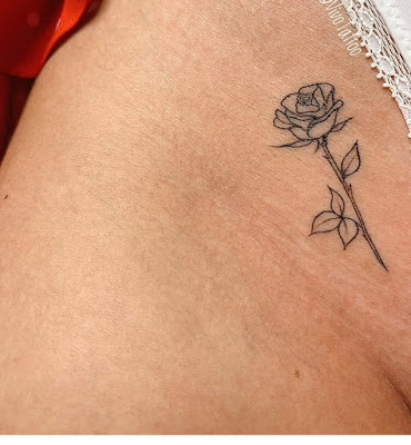 Roses are the foremost common flower design for tattoos, symbolizing love