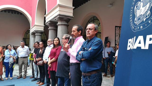 Rector de la BUAP y Paco Ignacio Taibo II inauguraron Librería de Fondo de Cultura Económica "Carmen Serdán"